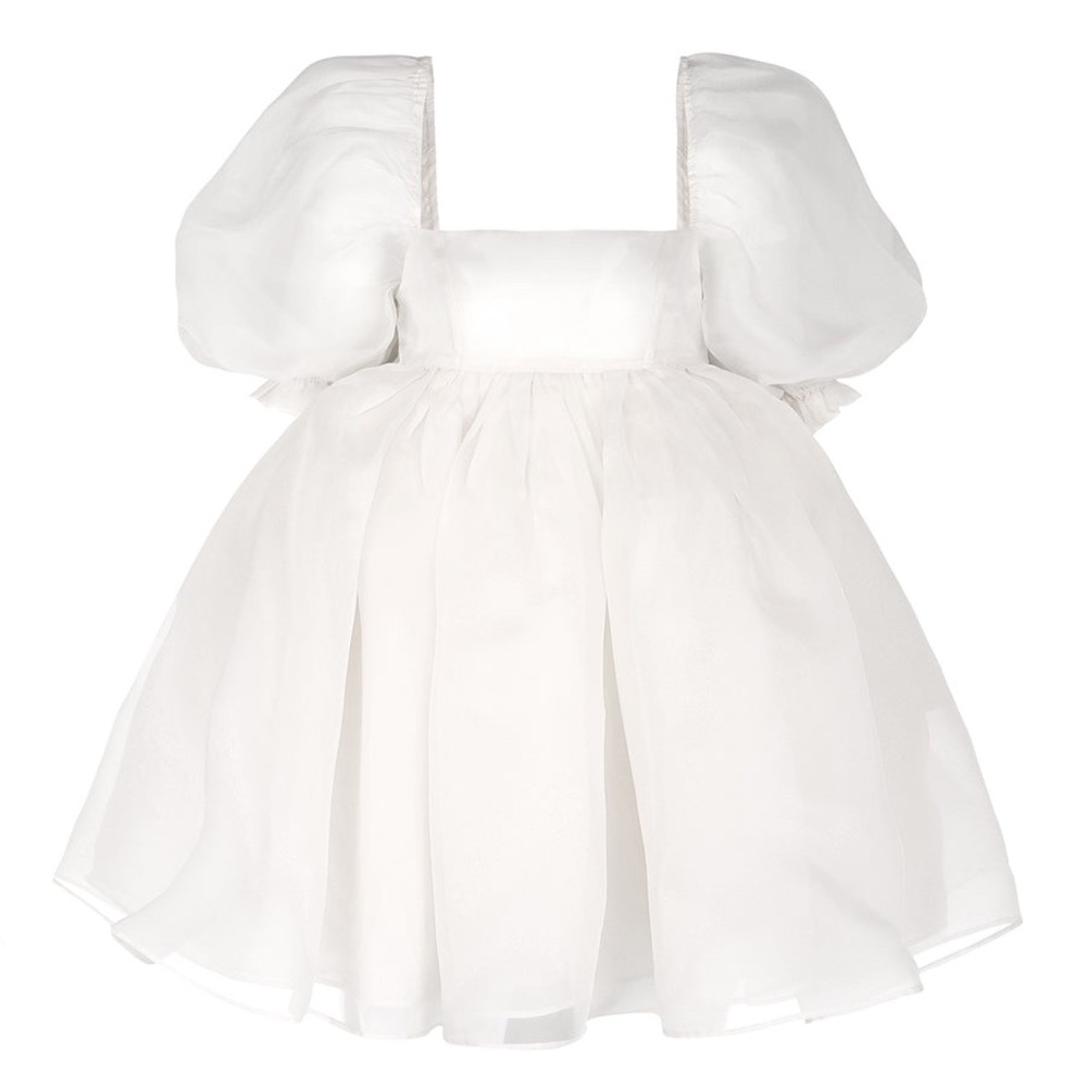 Selkie - the Ivory Puff Dress - Sz Small - White Ivory Puffy Mini
